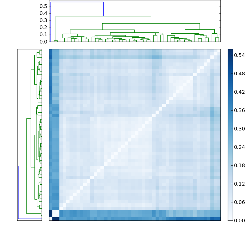 Distances graph