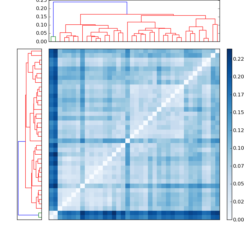 Distances graph