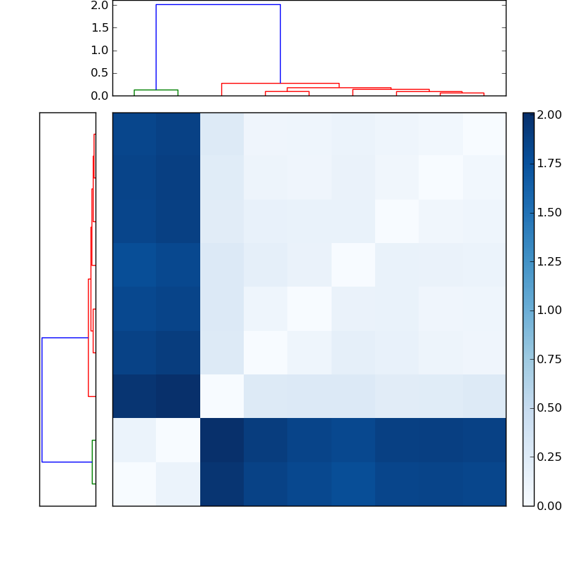 Distances graph