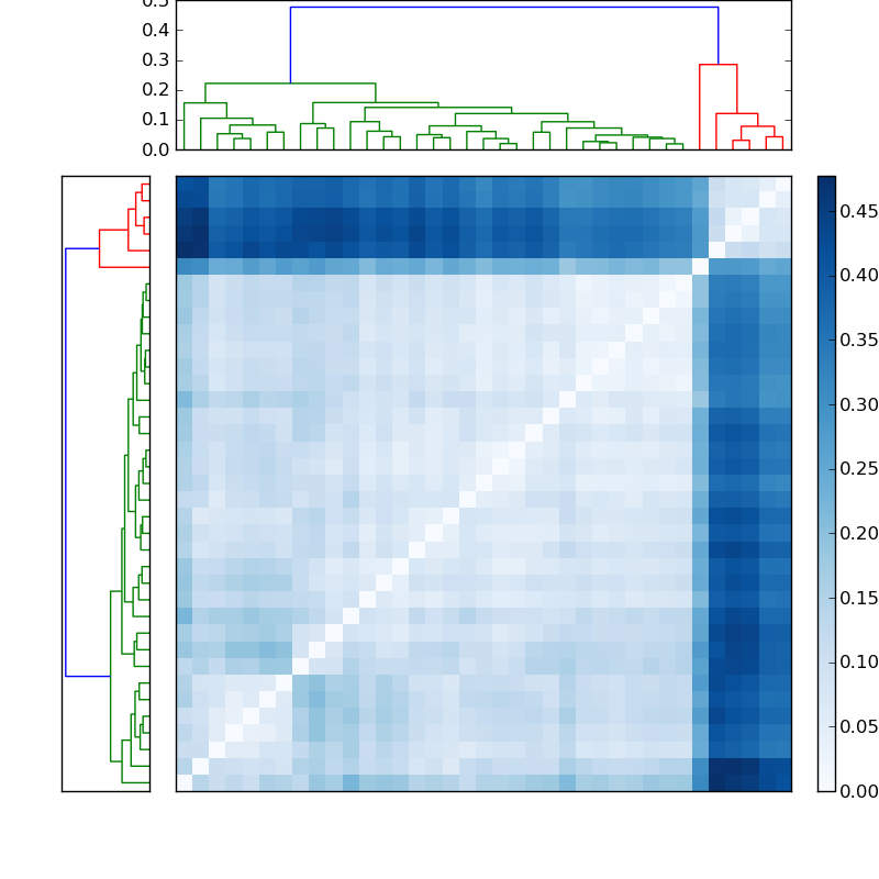 Distances graph