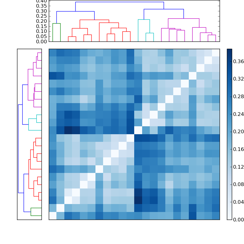 Distances graph