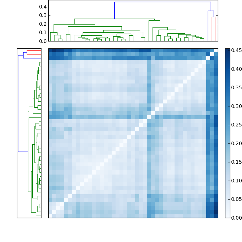 Distances graph