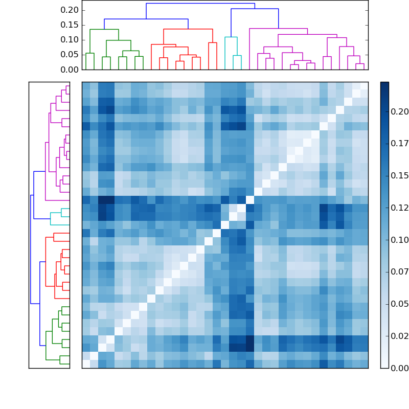 Distances graph