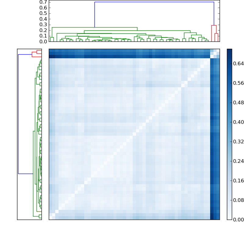 Distances graph