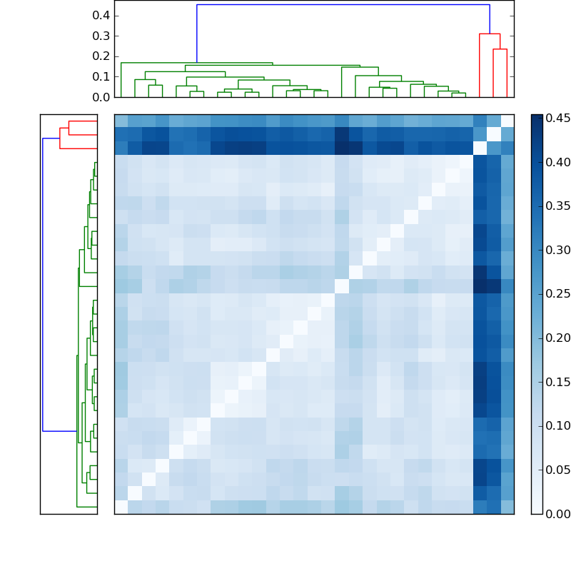 Distances graph