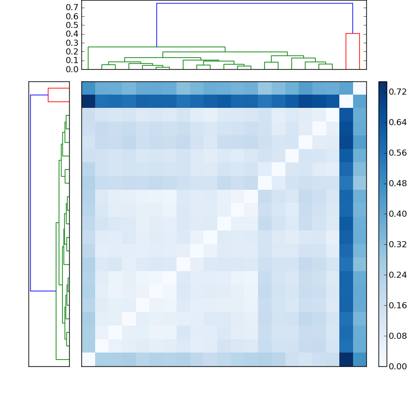 Distances graph