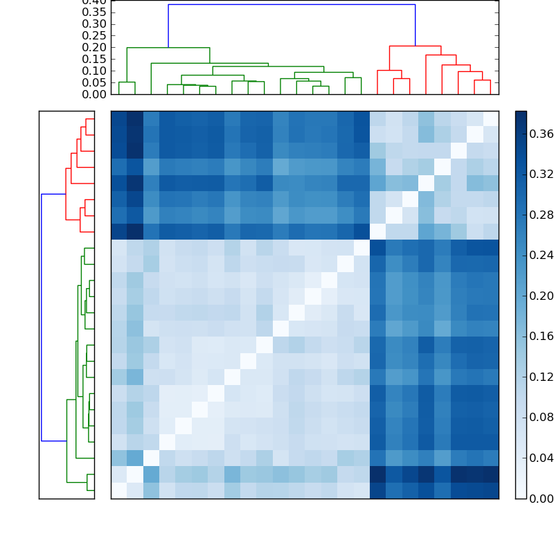 Distances graph