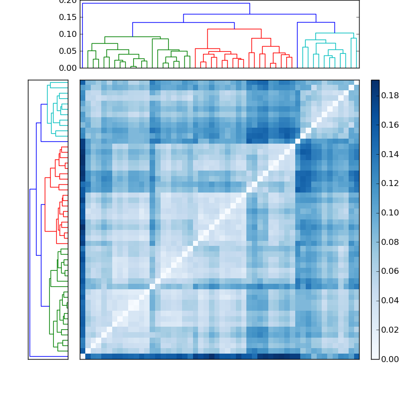 Distances graph