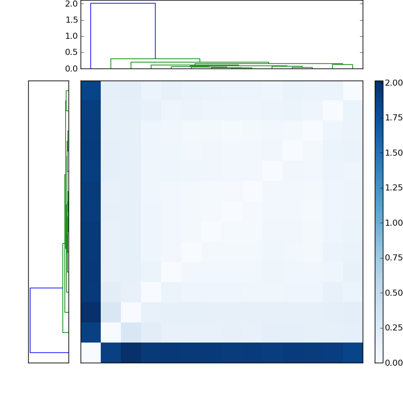 Distances graph