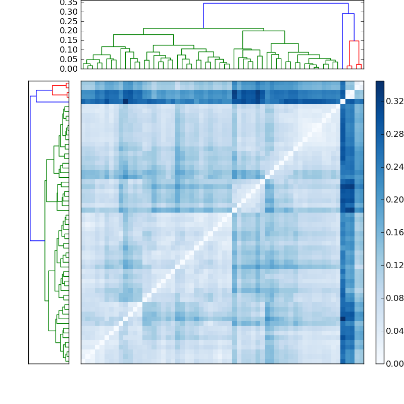 Distances graph