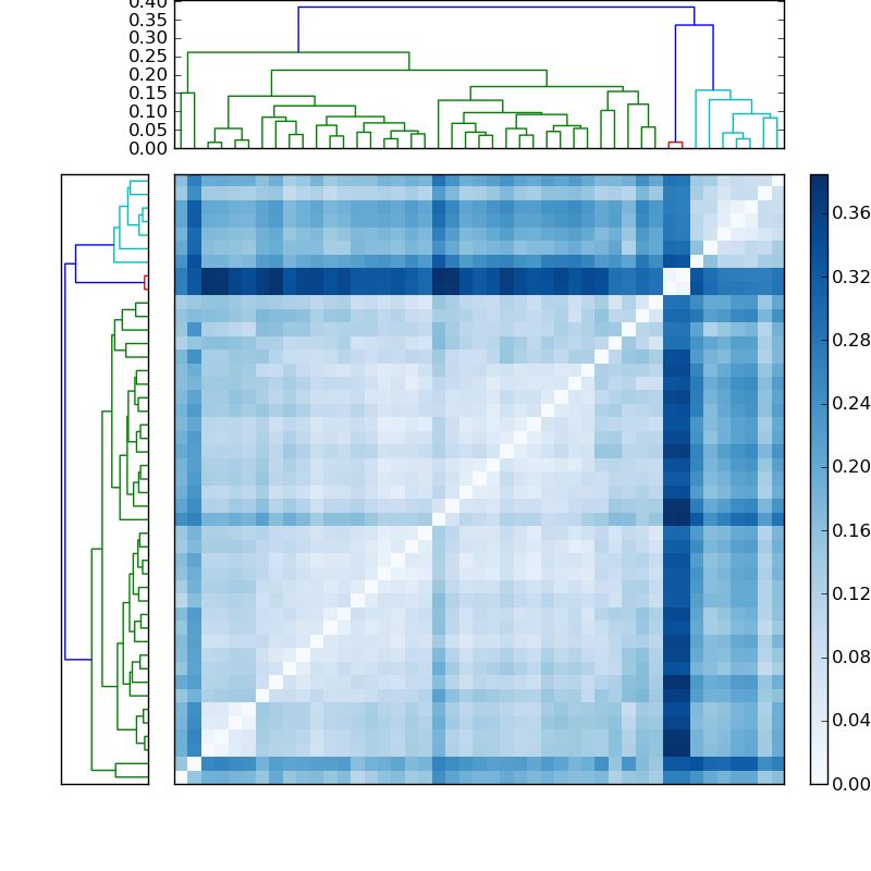 Distances graph