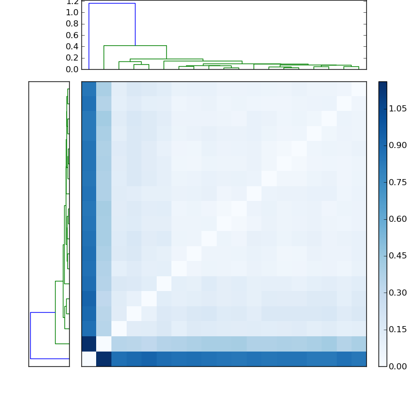 Distances graph