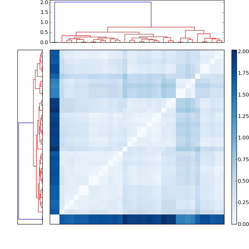 Distances graph