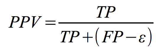 An equation for Positive Predictive Value
